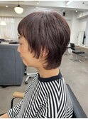 【中目黒】白髪ぼかしハイライト☆マッシュウルフショート