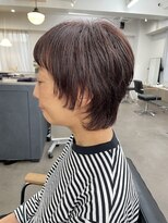 ユノ(juno) 【中目黒】白髪ぼかしハイライト☆マッシュウルフショート