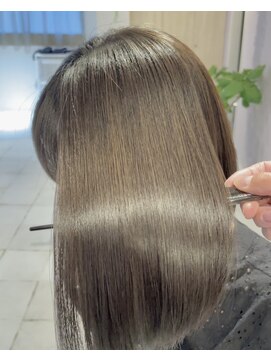 アイノアテネット(AInoa TENET) 黒髪/グレージュカラー/オリーブベージュ/ボブ/北千住