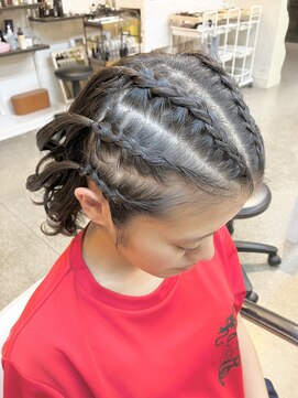 ☆コーンロウ☆ミディアムハーフ