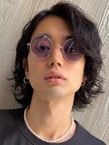 フィフスパーク(fifth PARK) 緩め波巻きスパイラルパーマセンターパートウルフサーフカール