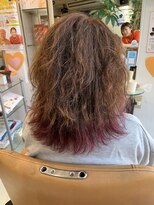 ヘアースタジオエル&nbsp;控えめに毛先カラー(今回はブリーチ無し)