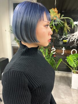 ルーツ ヘア デザイン(roots hair design) 新町美容室★roots★マチルダボブ★デザインカラー