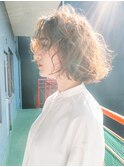 ウルフパーマ/内巻パーマ/外国人風パーマ/くせ毛風パーマ