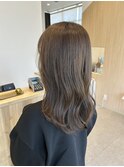 くすみベージュゆる巻き