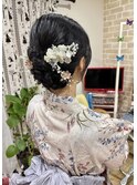 浴衣/崩れにくい編み込みアレンジ☆