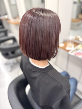 バルベストーキョー(BARBES TOKYO) 【BARBES TOKYO和泉】モーヴブラウン×上品ツヤボブ