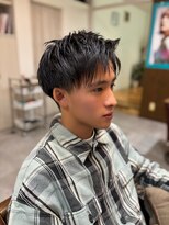 アドラーブル 駅南店(adorable) センターパートソフトツイストパーマメッシュマッシュウルフ