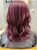 チェリーピンク 西葛西ブリーチカラー