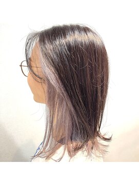 イーチ ディー ヘアーアンドトータルビューティー(each dee hair&total beauty) 透明感♪インナーカラー/ぱつっと外ハネ【鈴木明日香】
