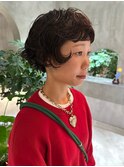 ニュアンスパーマショートボブ20代30代40代レイヤーパーマ
