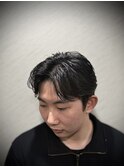 曲がる縮毛矯正 センター分け/七三分け/オールバック/原田航海