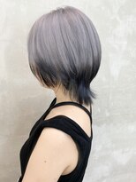 ダブルトーキョー シブヤ(W-TOKYO SHIBUYA)&nbsp;ウルフカットインナーカラーエンドカラーハイトーンブリーチ