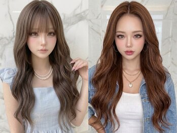 ディーシー 名古屋(D.C)の写真/カラー&エクステ同時施術OK【カラー半額￥3490／高級エクステ60本￥9990】【カラー＋エクステ40本￥10980】