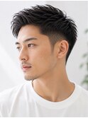大人メンズビジネスショート刈り上げツーブロック