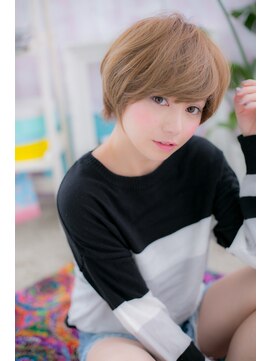 ミック 日暮里店(miq) 顔立ちキュートに★魔法のふんわりマッシュb