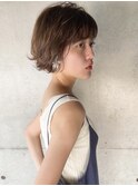 ショートボブパーマ、クリームパーマ