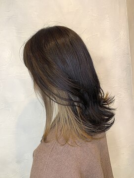 アンジェリカラボ 梅田店(ANGELICA LABO) 【Angelica川又】ラフ巻きミディアムインナーベージュ