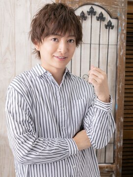 グルーミングサロン バーバー キャッスル 北浦和西口(Grooming salon Barber Castle) ランダムパーマでセクシー★かき上げヘアF