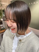 サラジュ 梅田店(SARAJU) saraju ヒラノ　ショートボブ　フレーミングカラー