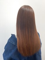 ヘアープロデュース ラピセット 松山(Lapset)&nbsp;20代30代40代ストレートアッシュベージュ髪質改善艶感ロング