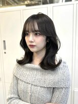 アリュウル 表参道 青山(Allure)&nbsp;オリーブグレージュ×くびれミディアムヘア◯ KAKO