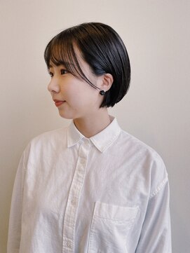 アヴァンセ サニー美容室 ミニボブ/ダークオリーブ/オリーブブラウン/暗髪