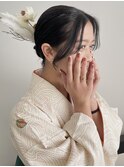 袴ヘアセット　卒業式ヘア　タイトヘア【maiko】