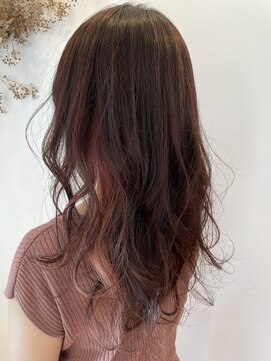 アンドゥ ヘア ファミリア(Andoux Hair familiar) チェリーピンク×イヤリングカラー