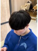 大分メンズナチュラルストレート刈り上げマッシュショート