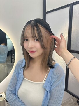 シーバイスリー 綱島(C×3) ミルクティーベージュ × ブラック × インナーカラー