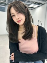 ユーフォリア 渋谷グランデ(Euphoria SHIBUYA GRANDE)&nbsp;顔周りカット レイヤーカット グレージュ 透明感カラー 艶髪