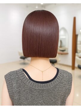 アッシュ 二子玉川店(Ash) 20代の方へ髪質改善カラーで作るモーヴピンクタッセルボブ