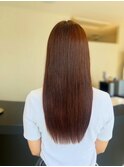ロング　酸性ストレート　艶髪