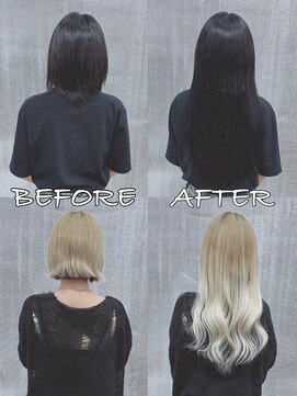 リップ 大阪本店(LIP) 【レミー100%最高級人毛/ロング】シールエクステ80枚