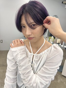 ブリーチでつくる深めpurple color＊