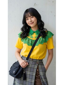 コートフィールエー(CO_T feel.a) エッジィ×上品!黒髪ウェーブで魅せる大人の個性派ヘア