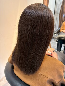 ヘアリゾート粋 トゥジュ 池袋東口店(tujuh) 透明感/艶髪/ブラウン/髪質改善ストレート