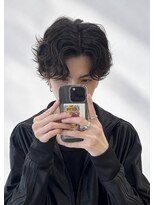 ディータ(Dita)&nbsp;色気ルーズサーフカールメンズミディアムパーマ大宮メンズパーマ