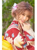 《へアセット》浴衣におすすめふんわりアップスタイル