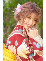 《へアセット》浴衣におすすめふんわりアップスタイル