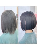 ボイス(Voice) 【ビフォーアフター】髪質改善ストレート+キラ水+カット