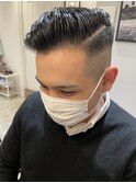 ［HELM渋谷］アップバング束感ツーブロックマッシュ波巻き4