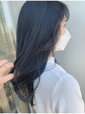 20代30代人気!暗めのオシャレ!ブルーブラック☆stylist諸見里