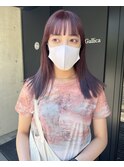 ラベンダーココア×シースルーバング