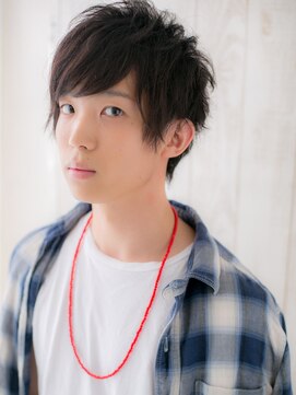 モッズヘアメン 名護大東店(mod's hair men) ≪mod's men≫黒髪でキマルこなれ感!くせ毛ショートマッシュe