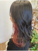 ロングヘア×インナーカラー