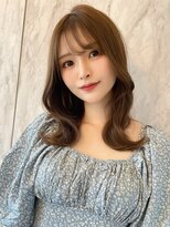 ルームバイシー 新宿(Loom. by Sea)&nbsp;韓国風前髪/シルキーベージュ/グレージュカラー/斜めバング