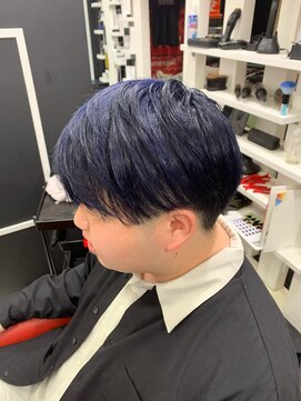 ヘアーズアーク(Hair's ARK) メンズカット/マッシュ/ブリーチ/ブルーブラック/ネイビー