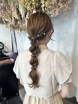 編みおろしヘアセット♪yu